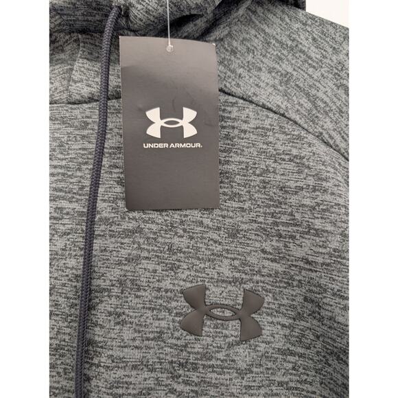 NWT Under Armour Armour Fleece Twist Men's Hoodie in Black size Medium - Picture 4 of 7